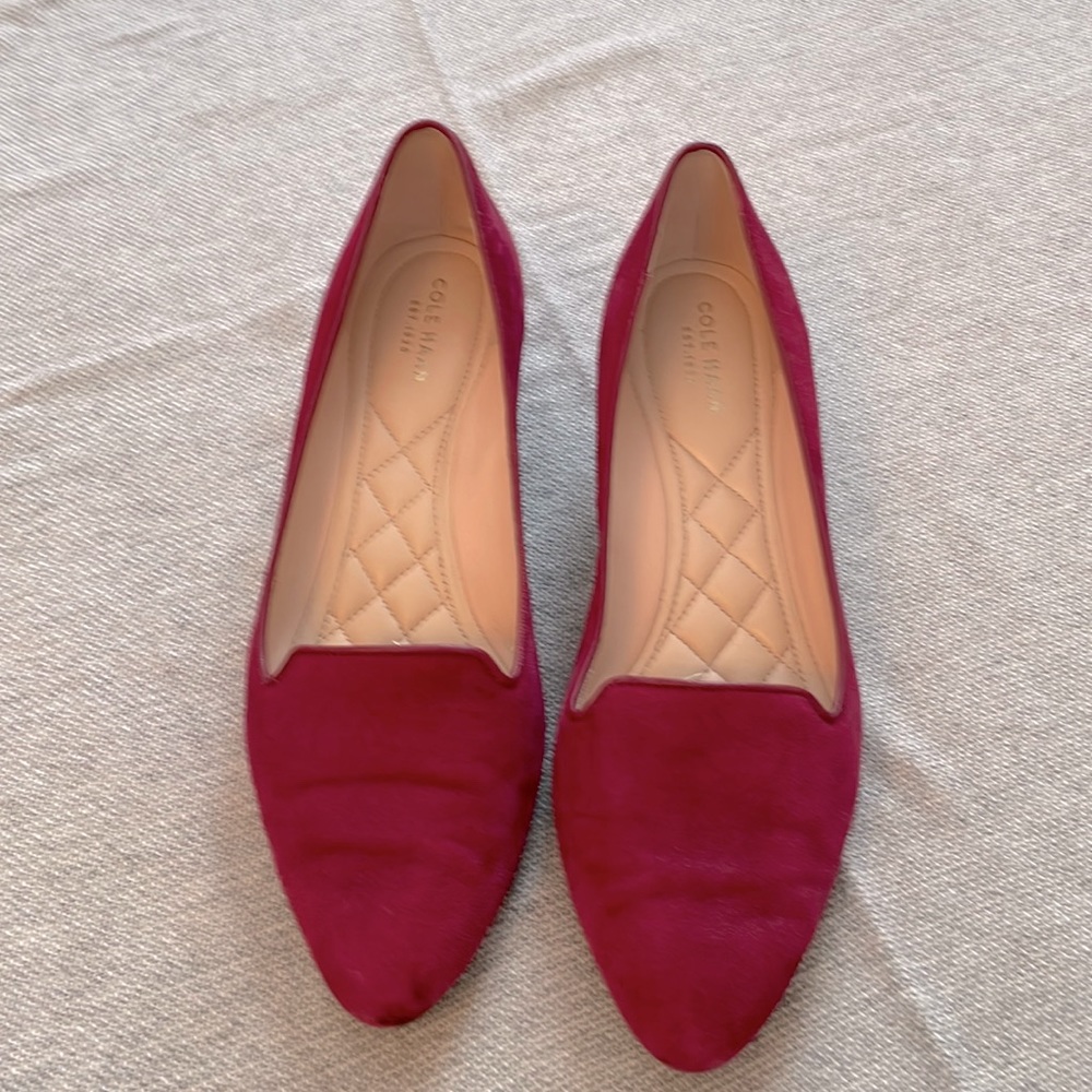Cole Haan fushia suede shoe . Nike Air Technology. Super comfortable. Like new